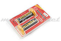 Ручки керма (грипси) Honda (чорно-жовті)