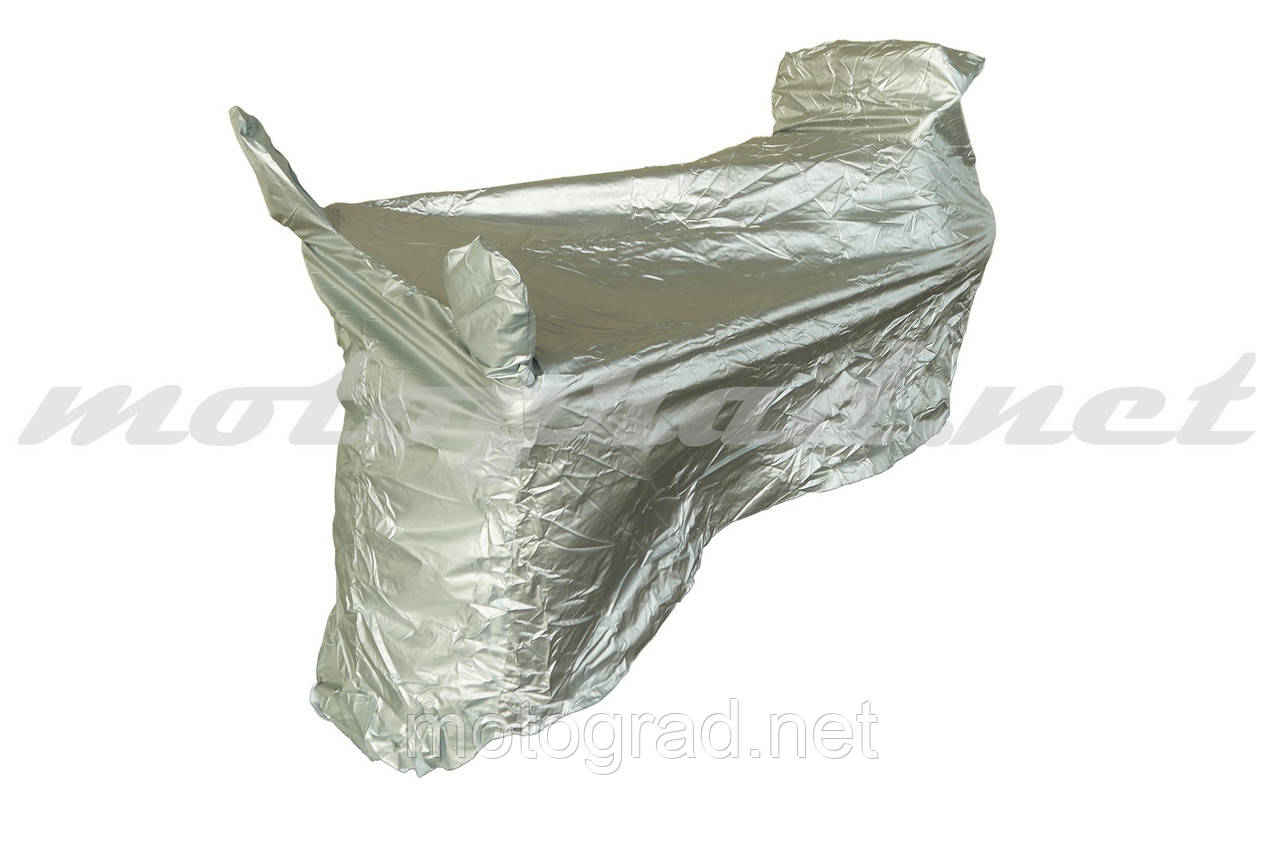 Чохол дощовик на скутер (сонцевідбивний) (сріблястий, xxl), фото 1