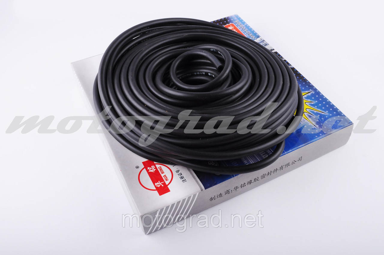 Шланг паливний Ø4mm, 20 метрів (гумовий, чорний), фото 1