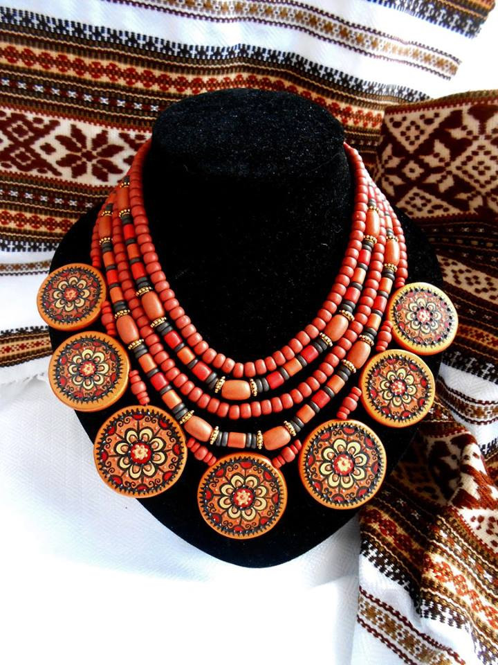 Декоративне намисто з кераміки, фото 1