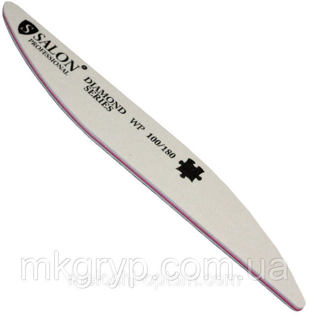 Пилка Salon Professional 100\180 крапля біла
