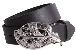 Женский ремень под джинсы Dori 4 см черный