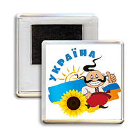 Український сувенірний магніт "УКРАЇНА - козак"