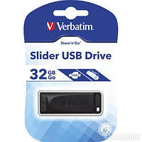 USB-флеш-накопичувач Verbatim 32 GB Slider Black