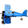 Модель двокрилого літака біплана синій 819B, фото 2