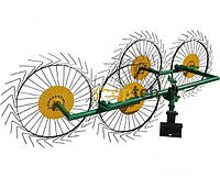 Грабли ворошилки Солнышко 4-х колесные для мотоблоков и минитракторов