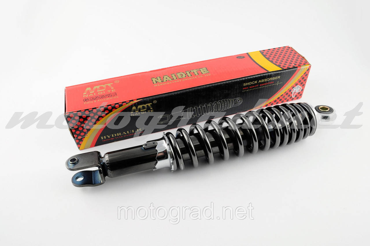 Амортизатор GY6, DIO ZX, LEAD 320 mm, регульований "NDT" (димчастий), фото 1