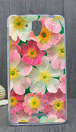 Силіконовий чохол для Lenovo A5000 з картинкою ніжні квіти