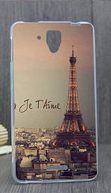 Силіконовий чохол для Lenovo A5000 з картинкою paris je t'aime