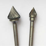 Борфреза твердосплавна тип J 6x5x6x48мм (зенкiвка 60 градусiв), фото 2