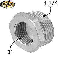 Футорка никелированная 1 1/4"Н*1"В (32*25) LEXLINE, Днепр