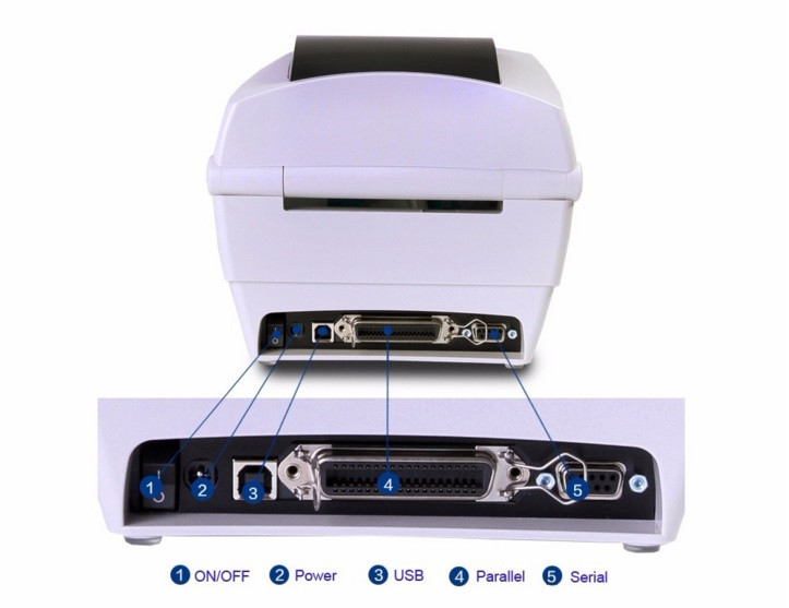Zebra GK888T Термотрансферный принтер для печати этикеток - фото 3 - id-p499288808