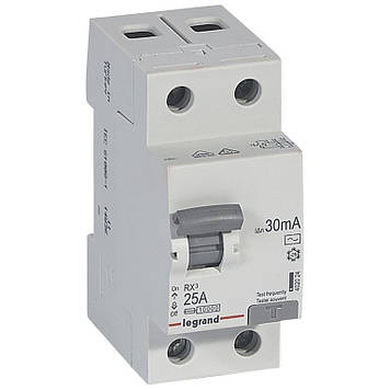 Діфреле (УЗО) 63А 30мА 2 полюси тип АС 402026 Legrand RX3