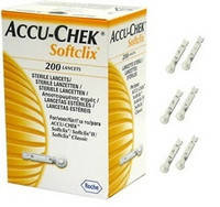 Ланцети Акку Чек Софтклікс (Accu-Chek Softclix), 200 шт, Roche Diagnostics Gmbh, Німеччина, фото 2