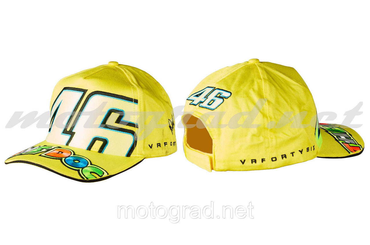 Бейсболка жовта 100% бавовна 46 VALENTINO ROSSI, фото 1