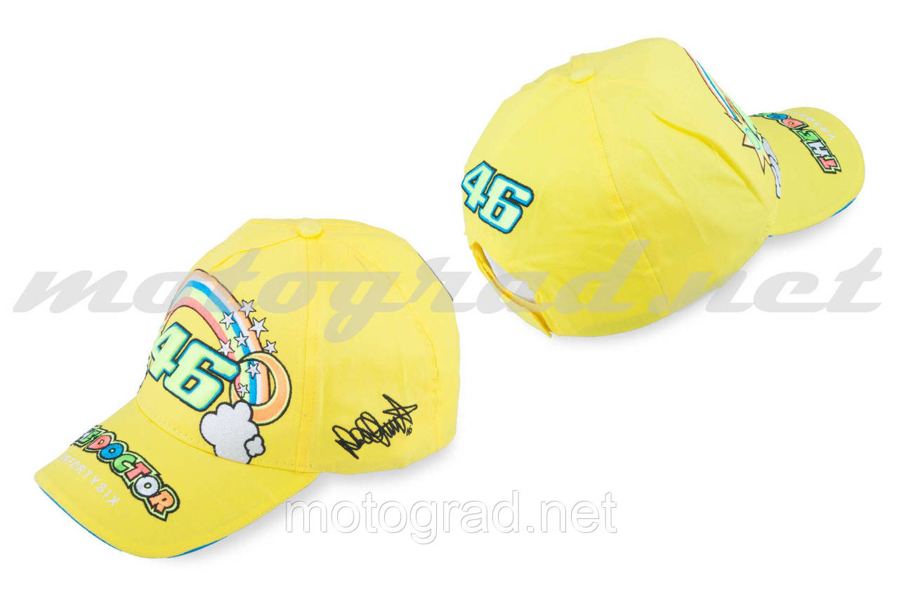 Бейсболка жовта 100% бавовна 46 VALENTINO ROSSI mod:2, фото 1