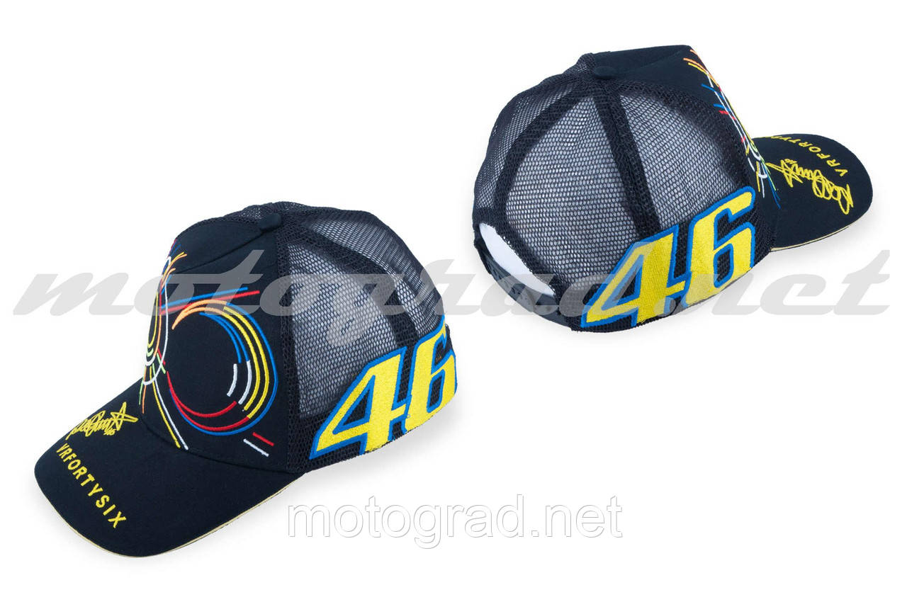 Бейсболка чорна сітка VALENTINO ROSSI, фото 1