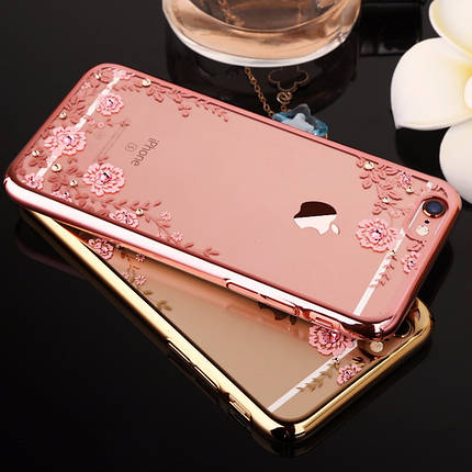 TPU чохол зі стразами для iPhone 6 Plus / 6S Plus (2 кольори), фото 1