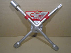 Балонний ключ хрест посилений Intertool 17,19,21,1/2