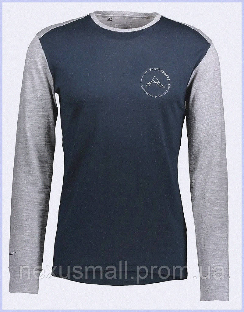 Термокофта Scott Defined Merino L Blue Grey Melange (1081-277772.7037.008), A8C8203T38 - фото 1 - id-p2953472817
