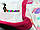 Европеленка-кокон на липучках рожева, фото 3