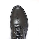 Туфлі чоловічі комфорт з натуральної шкіри чорні броги великий розмір Rosso Avangard BS Felicete Asfa Black, фото 7