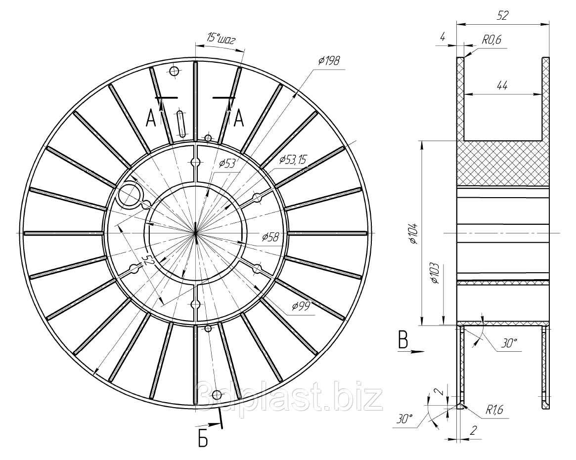 Нить ABS (АБС) пластик для 3D принтера, 1.75 мм, фиолетовый - фото 2 - id-p317537745