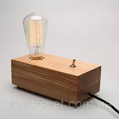 НАСТОЛЬНЫЙ СВЕТИЛЬНИК [ LOFT DEKT LAMP wood ]