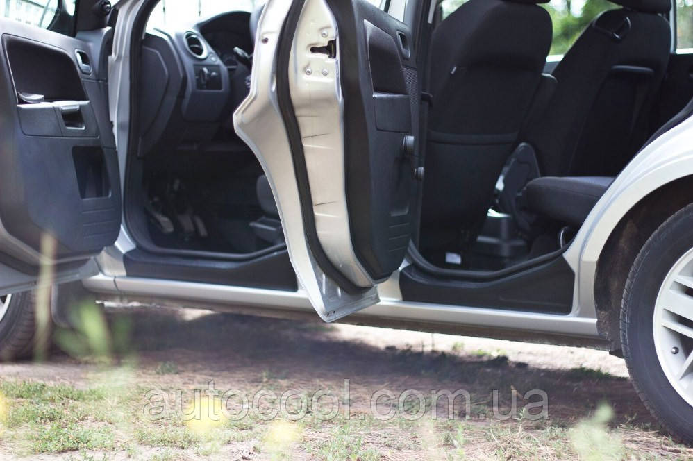 Накладки на внутрішні пороги дверей Ford Fusion 2005-2012 р. в. Форд Ф'южн, фото 1