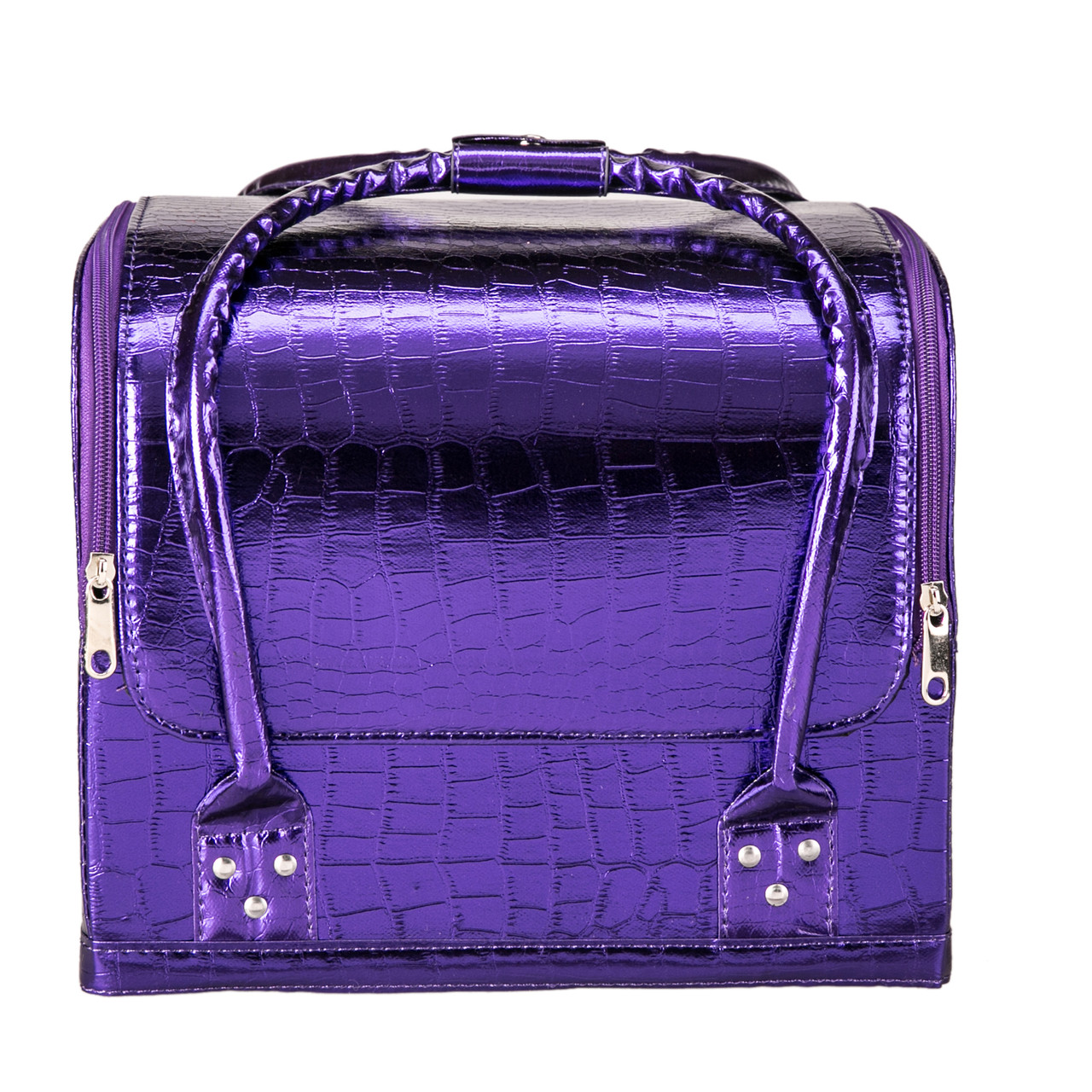 Б'юті Кейс для косметики, фіолетовий лаковий, фото 1