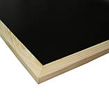 Дошка-меню для крейди, підвісна, світла дерев'яна рама, L (70х50 см), фото 3