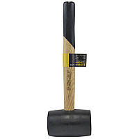 Киянка гумова чорна 450 г дерев'яна ручка SIGMA (4317721)