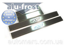 Накладки на пороги Peugeot 4007 2008+