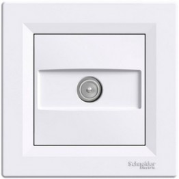 Розетка телевізійна прохідна Schneider Electric Asfora Білий EPH3200221