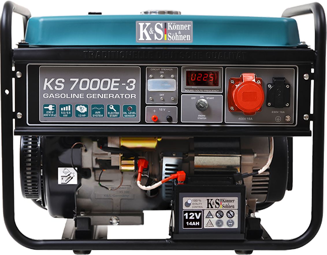 Бензинова електростанція konner&sohnen ks 7000e-3