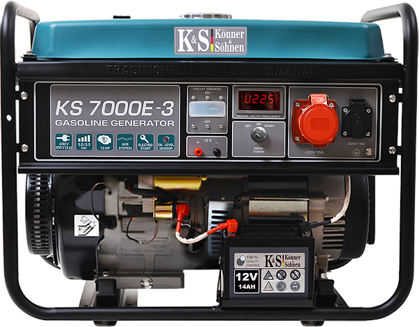 Бензиновий генератор Konner & Sohnen KS 7000E-3 ATS, фото 1