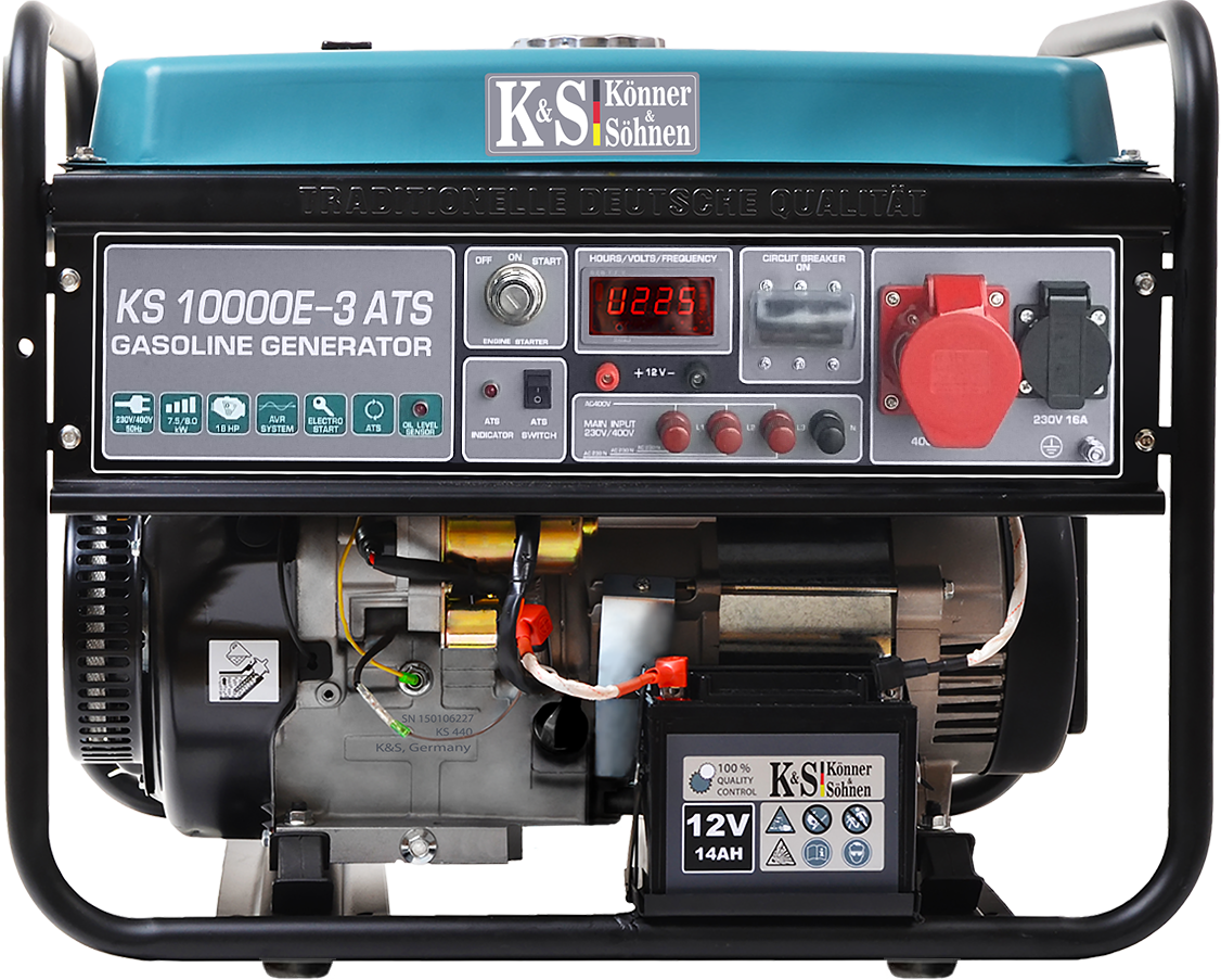 Бензиновий генератор Konner & Sohnen KS 10000E-3 ATS