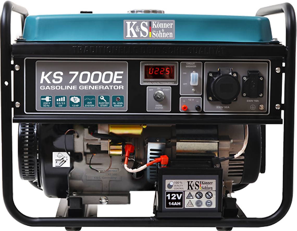 Бензиновий генератор Konner&Sohnen KS 7000E