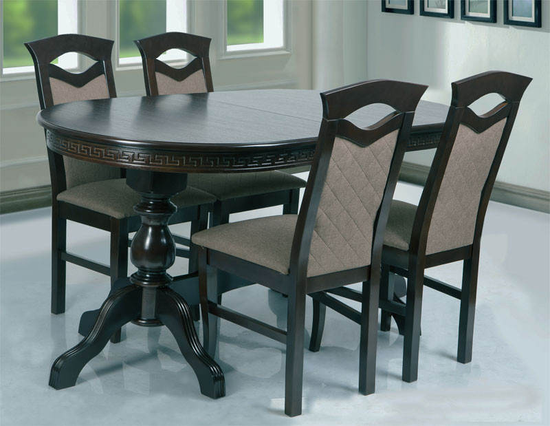 Стол обеденный деревянный Оскар Люкс венге шоколад 160 и 2 вставки по ...