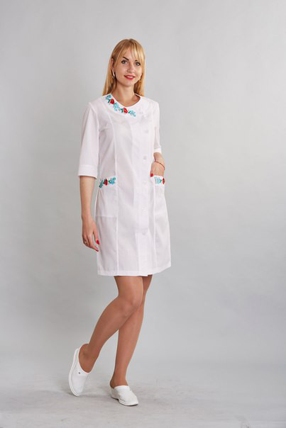 Жіночий  медичний   халат "Венеція "   х/б