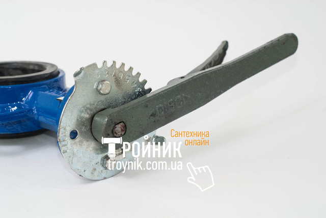 Дисковий чавунний затвор батерфляй STA