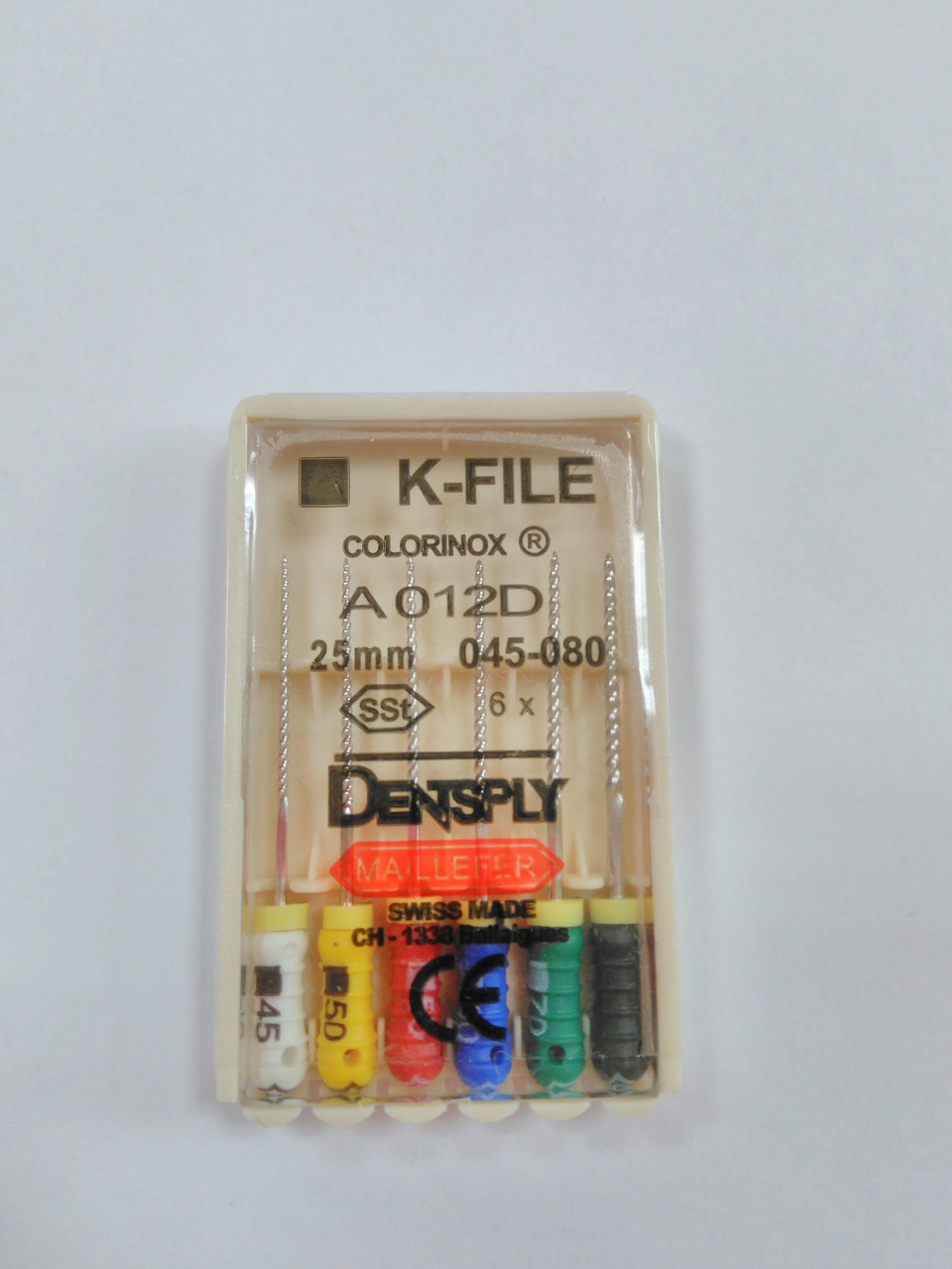 К-файли (K-file) 6 шт Maillefer 45-80 (25 мм)