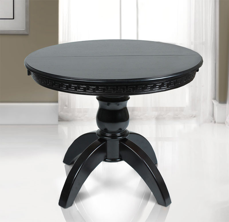 Круглый стол раскладной деревянный Престиж темный орех, 100-150х100 см - фото 2 - id-p499828767