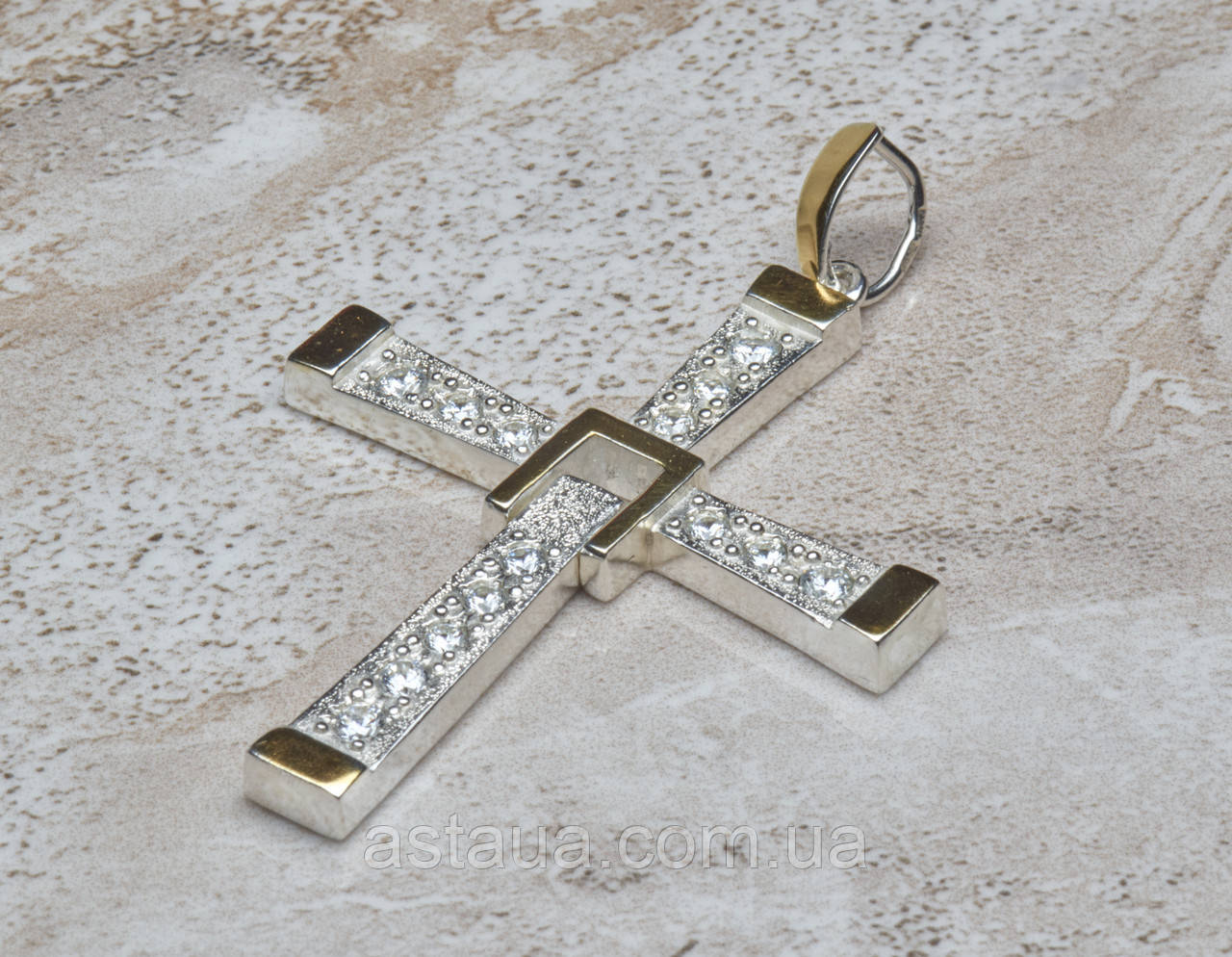 Крест Торетто серебро - фото 2 - id-p499893008