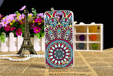 Чохол для Lenovo A388t панель накладка з малюнком візерунок