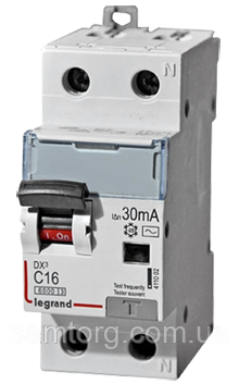 Дифференциальный автомат 16A 30мА 411002 Legrand DX3