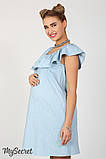Модна сукня для вагітних і годування Chic DR-27.052, світло-блакитний джинс, фото 4