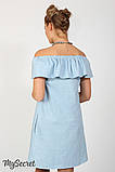 Модна сукня для вагітних і годування Chic DR-27.052, світло-блакитний джинс, фото 5