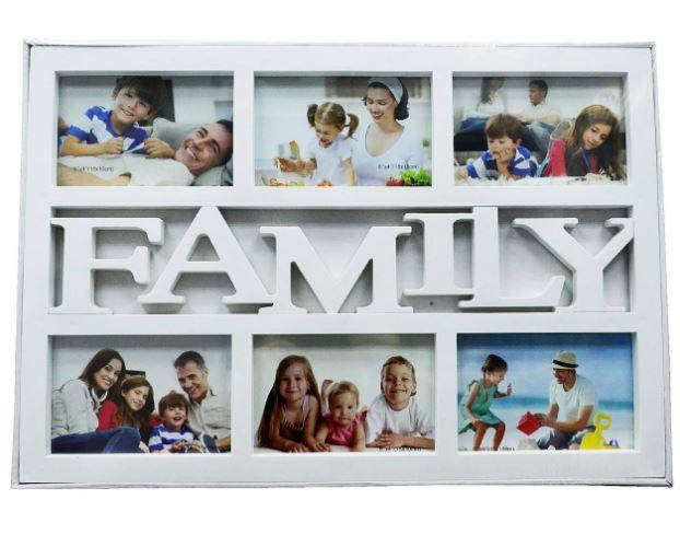 

Фоторамка Family на 6 фото, Белый