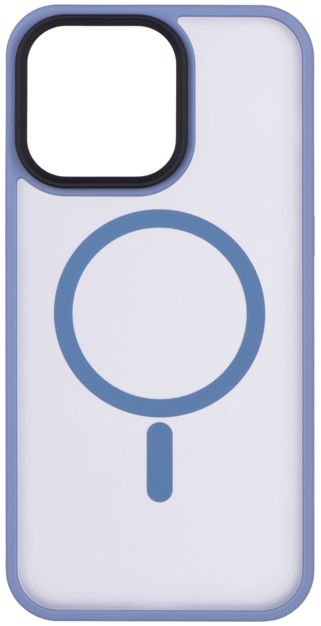 Чехол 2Е Basic для iPhone 15 Ultra, Soft Touch MagSafe Cover, синий светлый, фото 1
